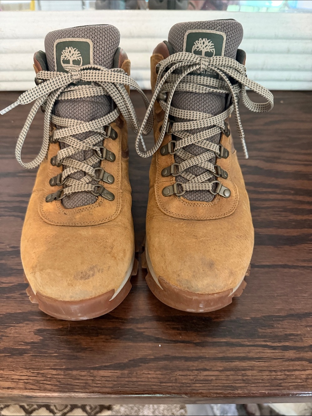 Timberland Men's Tan Suede Lace-Up Hiking Boots